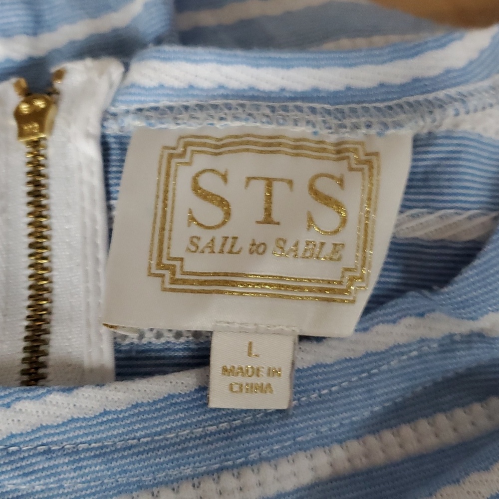 SAIL TO SABLE Blue and White Striped Dress - Picture 6 of 7
